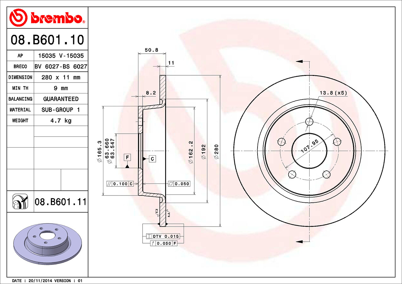 08B60111 Brembo Store USA